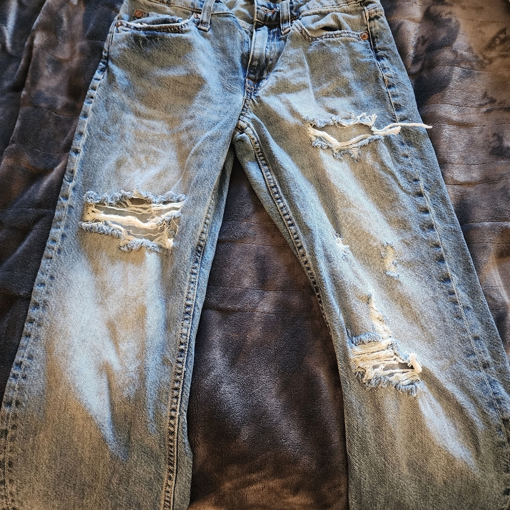 Aeropostale Light Blue Distressed Jeans